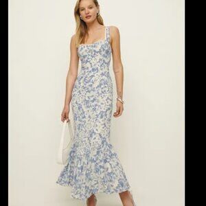 Reformation Dress Petites Irisa Dress Larkspur Size 8P